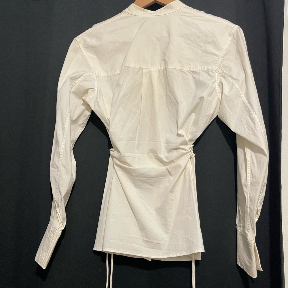 Theory White Button Down Shirt - Picture 2 of 2